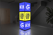 Cube Light Box Mockup, an Advertising Mockup by Permadi Creative (Thumbnail 2 of 5)