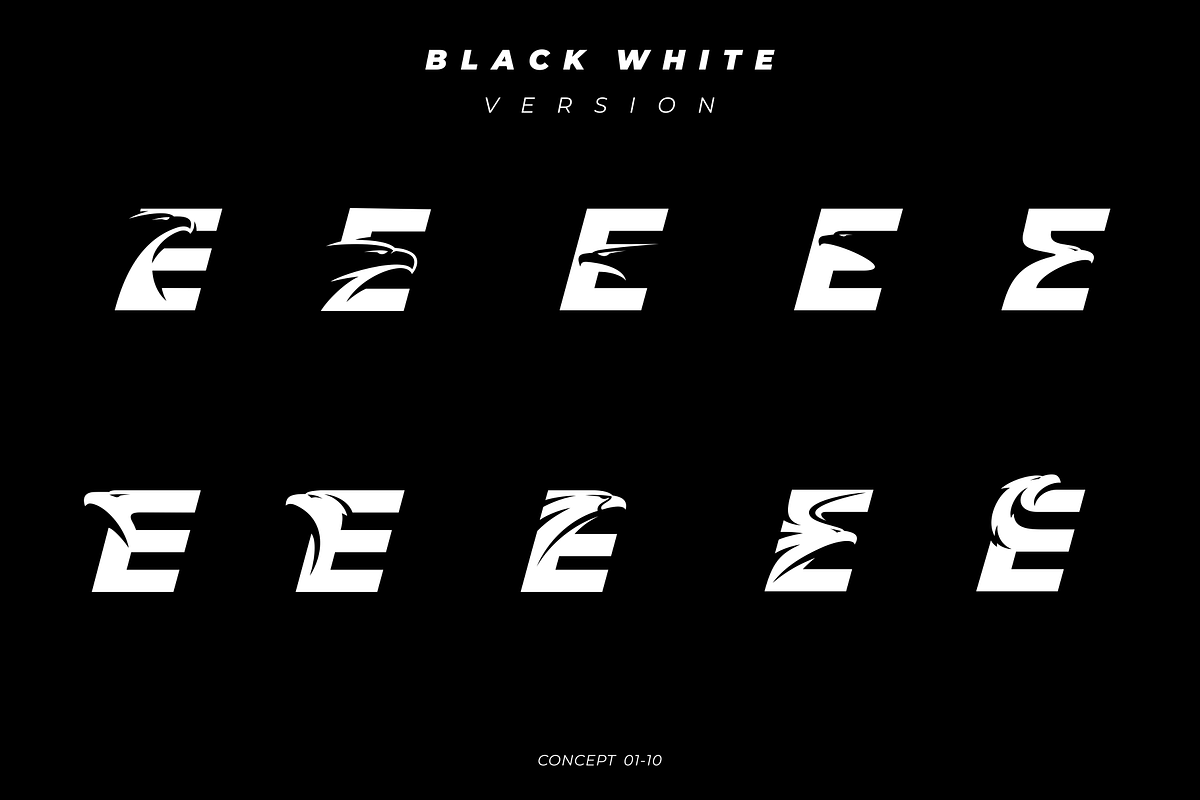 Eagle Letter E Logo Bundle, a Branding & Logo Template by VectorCrow (Photo 2 of 16)