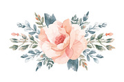 Watercolor Peony Floral Clipart Bund, a Graphic by Creativeshirt (Thumbnail 8 of 15)