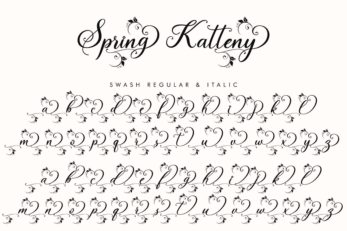 Spring Katteny, a Handwritten Font by Yoga Letter (Photo 11 of 11)