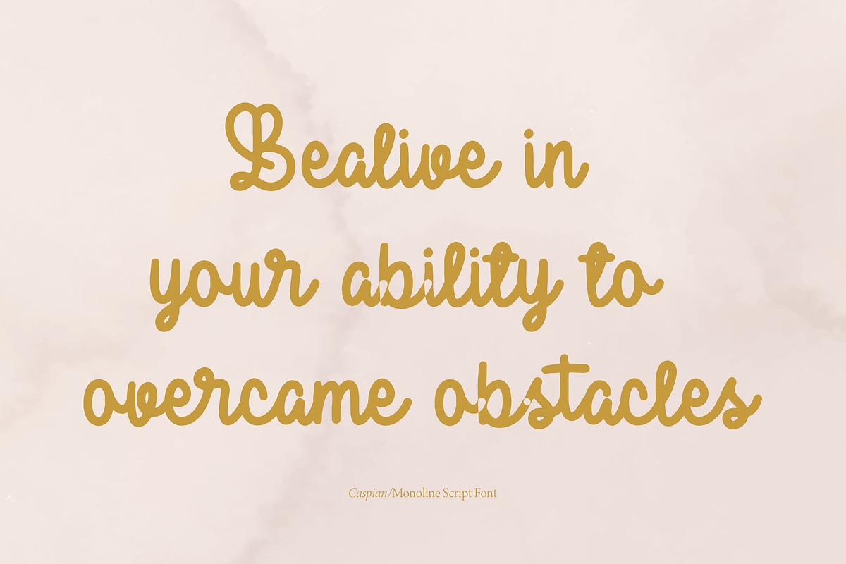 Caspian | Monoline Script, a Script Font by Denustudios (Photo 3 of 15)