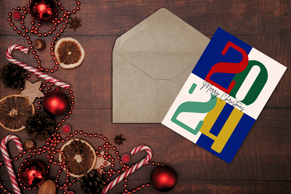 10 Editable Christmas Card Templates, a Card Template by Kyuubu Arts (Photo 11 of 12)
