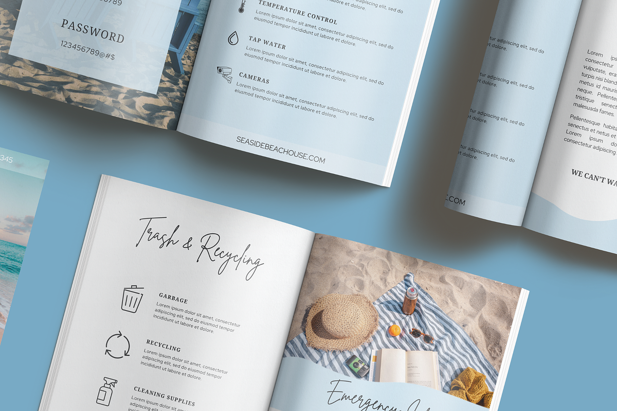 Airbnb Welcome Book Template, a Magazine Template by LWPRESETS (Photo 9 of 9)
