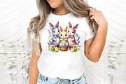 Easter bunnies family clipart, an Illustration by RobertsArt (Thumbnail 5 of 7)