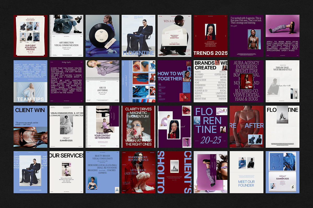 Florentine Social Media Kit, a Social Media Template by Rare Muse (Photo 9 of 12)