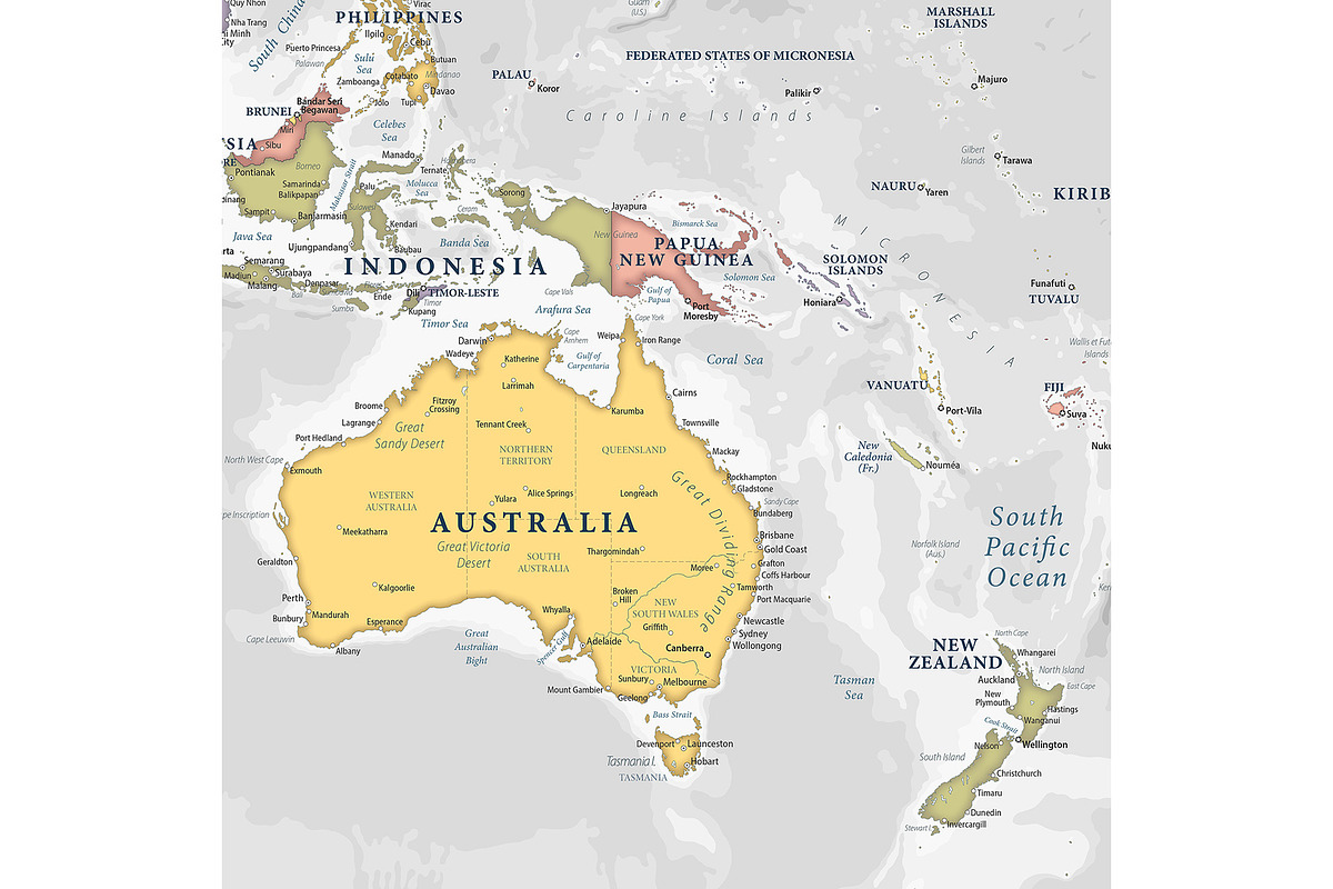 Vector World Map - Pacific View, a Graphic by PorcuPen Works (Photo 5 of 6)