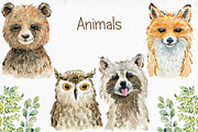 70% off. Bundle. Woodland animals., an Animal Illustration by TaPilipa (Thumbnail 13 of 38)