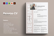 Resume - CV - Letter, a Resume Template by GoldenGrid Studio (Thumbnail 1 of 5)