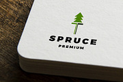 Spruce Tree Minimal Logo Design, a Branding & Logo Template by mesuka (Thumbnail 1 of 2)