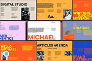 Michael - Brand Portfolio Canva, a Presentation Template by Creatorism (Thumbnail 1 of 9)