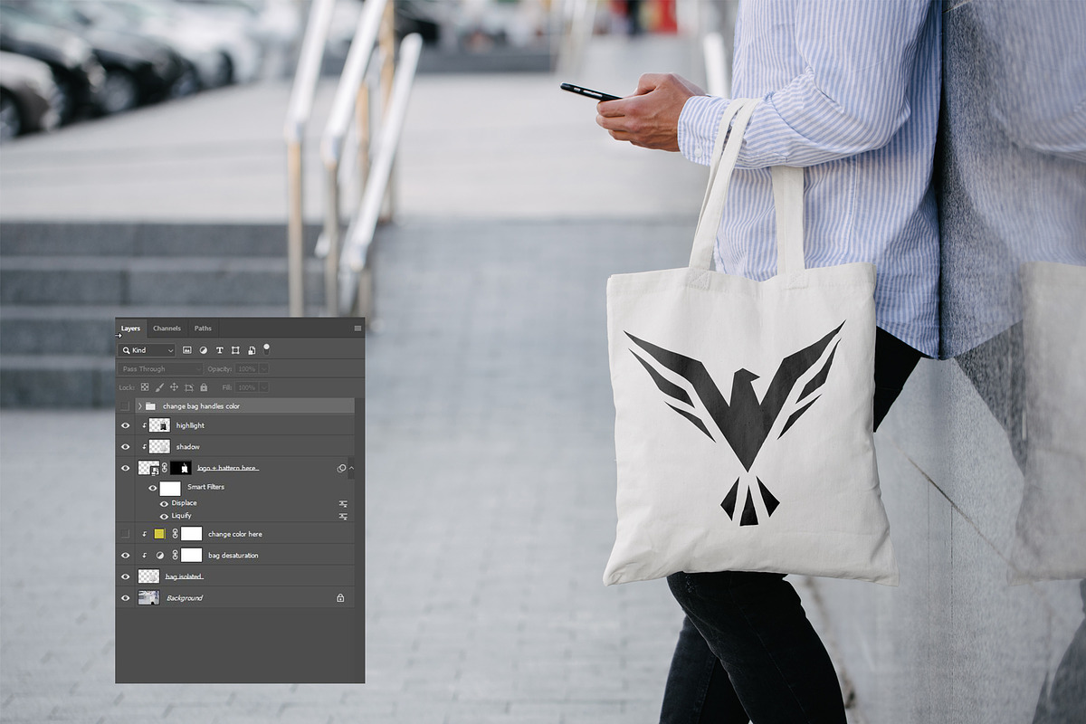 Tote Bag Mock Up Pack, a Product Mockup by Arfis (Photo 3 of 20)