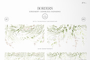 Light green, Greenery watercolor, a Texture Illustration by ollalya (Thumbnail 7 of 17)