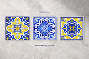 Portuguese Azulejos. Bandanas Set 1, a Decorative Illustration by ilonitta (Thumbnail 2 of 9)