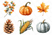 Watercolor Minimalist Autumn Clipart, an Illustration by DreamPrint404 (Thumbnail 6 of 7)
