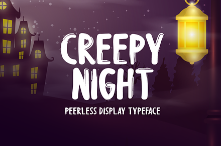 Creepy Night Typeface, a Script Font by Seemly Fonts