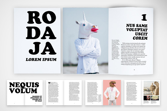 Editorial Zine Template preview 6