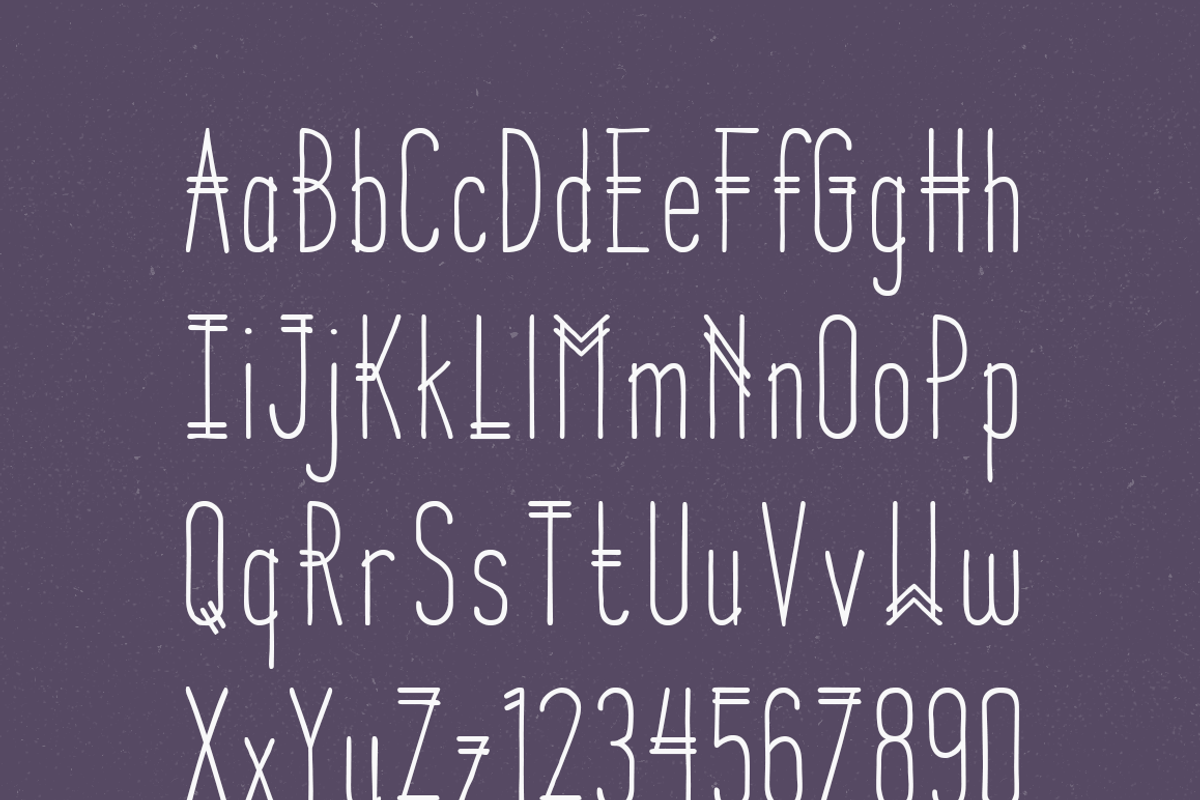 Parallel Lines, a Font by Lauren Ashpole (Photo 3 of 4)