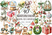 Baby's 1st Christmas Festive Clipart, a Graphic by designcity5 (Thumbnail 5 of 5)