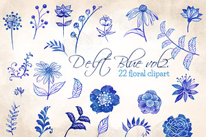 Delft Blue Flowers Bundle - 67