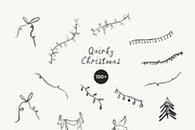Quirky Christmas Line Drawings, an Object Graphic by Lana Elanor (Thumbnail 9 of 12)