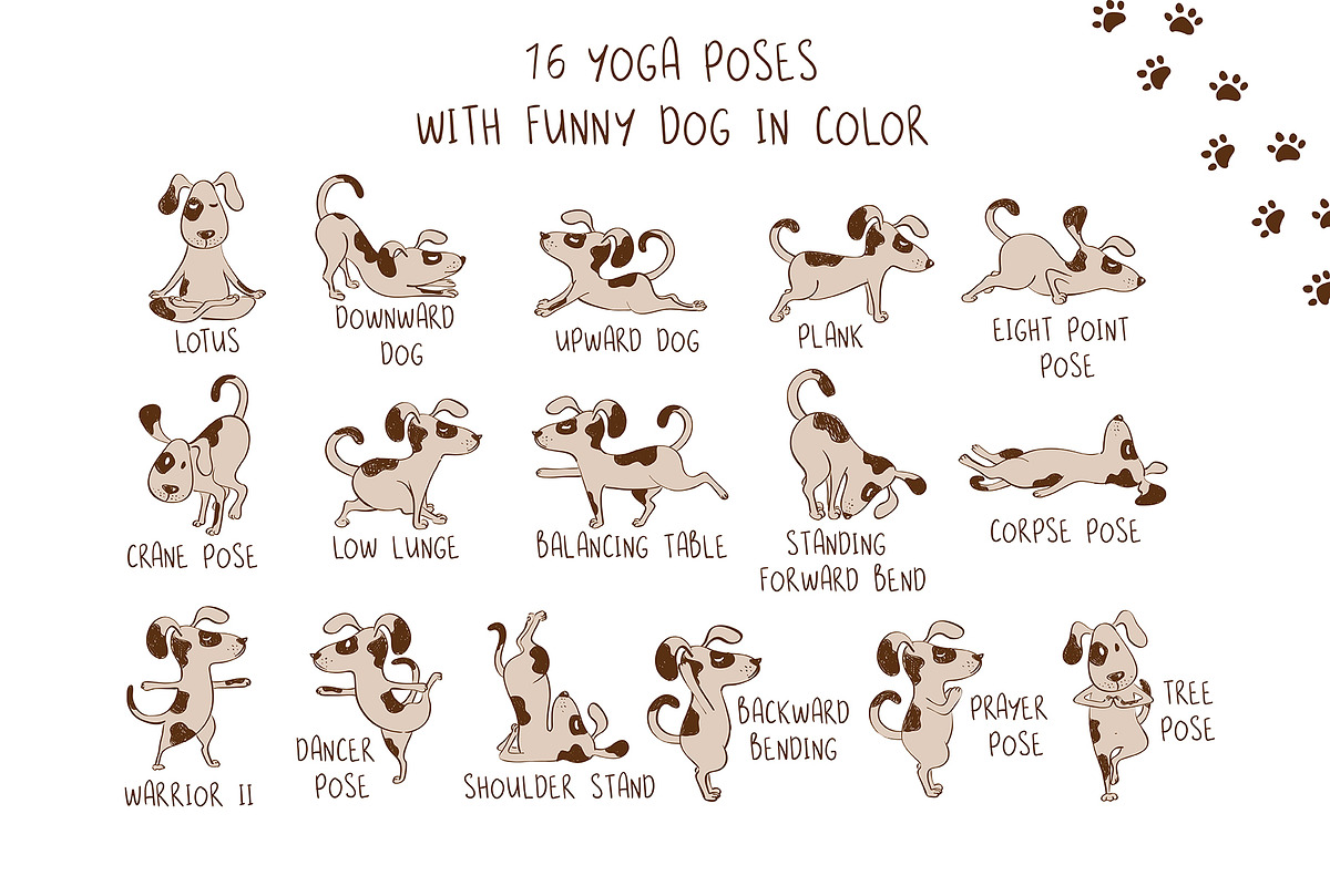 Yoga Dogs, an Animal Illustration by Annakniaz (Photo 2 of 9)