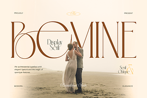 Bemine, a Serif Font by Burntilldead