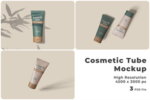 Cosmetic Tube Mockup, a Packaging Mockup by Pixie Creative