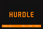 Hurdle - Futuristic Family (58 Font), a Sans Serif Font by alpercakici (Thumbnail 1 of 15)