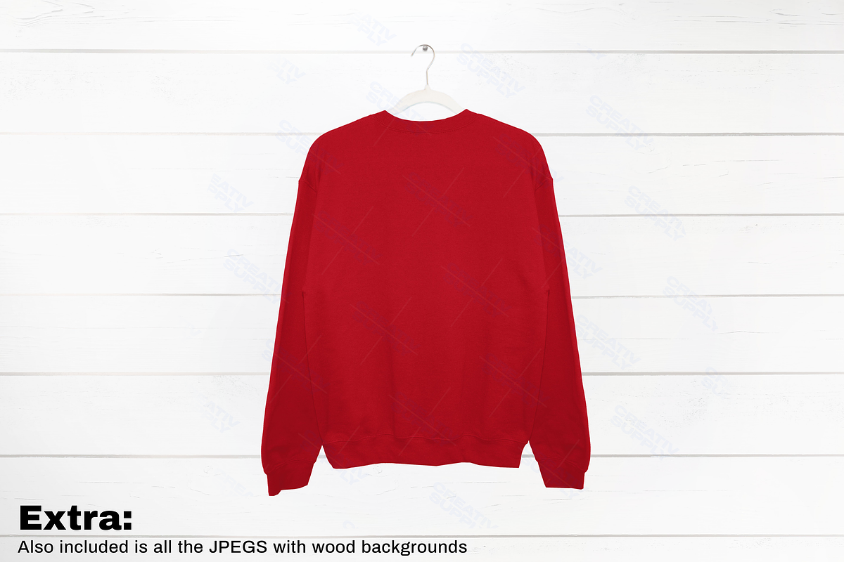 Gildan Sweatshirt Back Mockup Bundle, a Hoody Mockup by creativsupply (Photo 4 of 5)