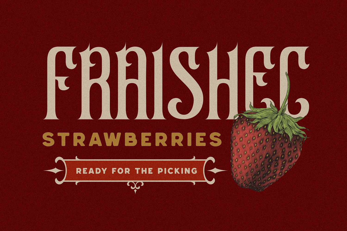 Akoher - Vintage Decorative Font, a Blackletter Font by Imoodev (Photo 4 of 5)