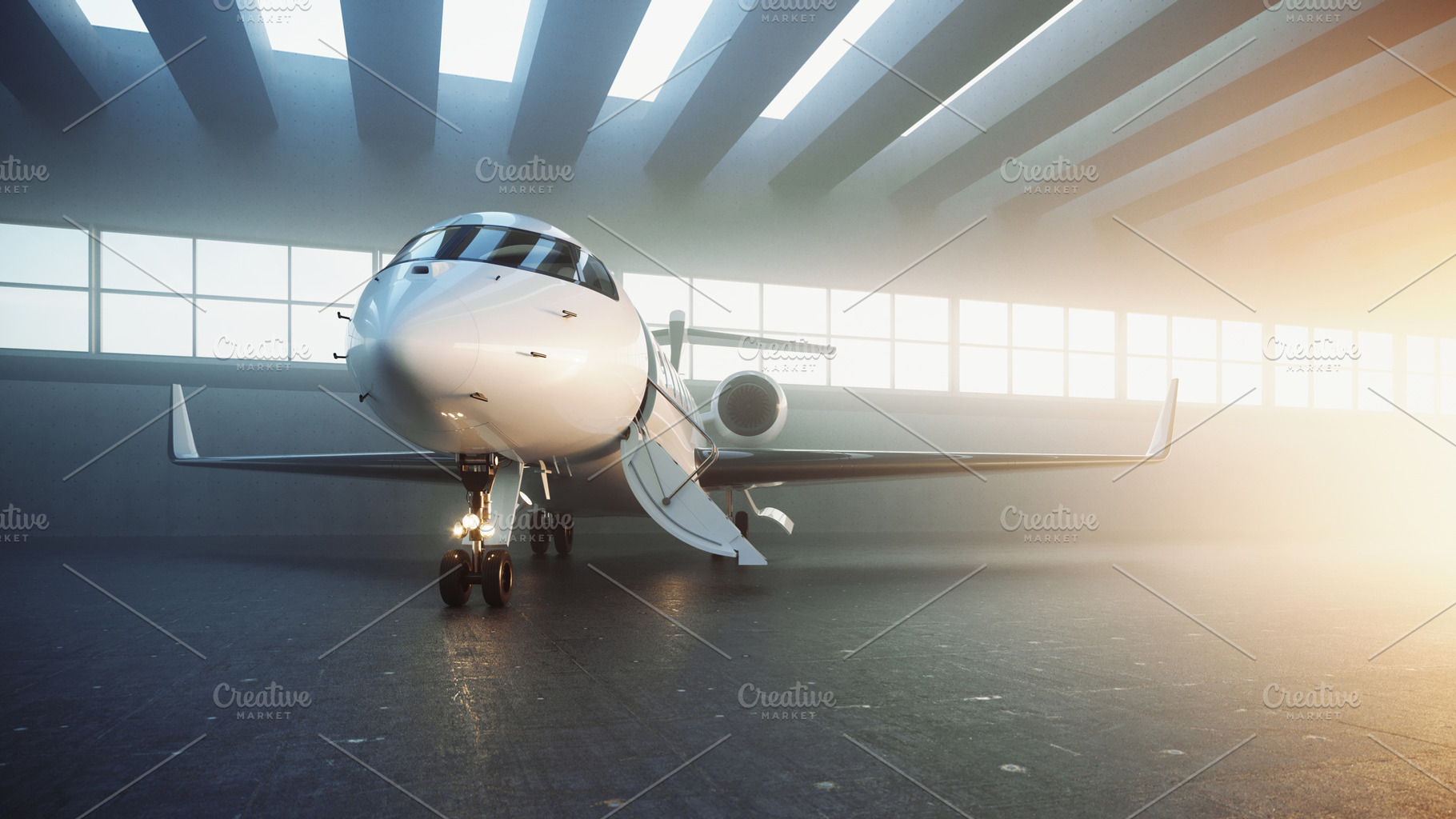 Business jet 013 containing 3d rendering, air, and aircraft, a Business Photo by SFCRCH MOCKUPS