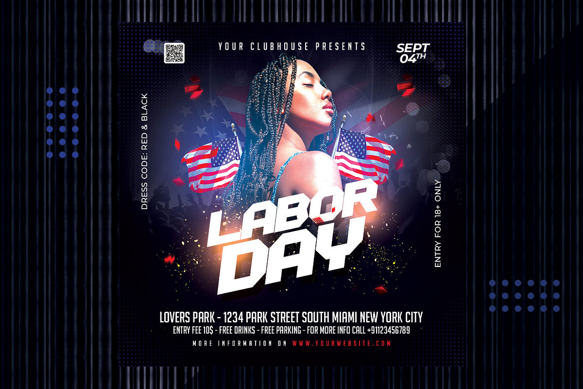 Labor Day Flyer, a Templates & Theme by MithilaCreation (Photo 3 of 6)
