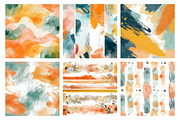 Autumn Abstract Doodle Paper Set, a Texture Graphic by Whimsy Brush Studio (Thumbnail 4 of 6)