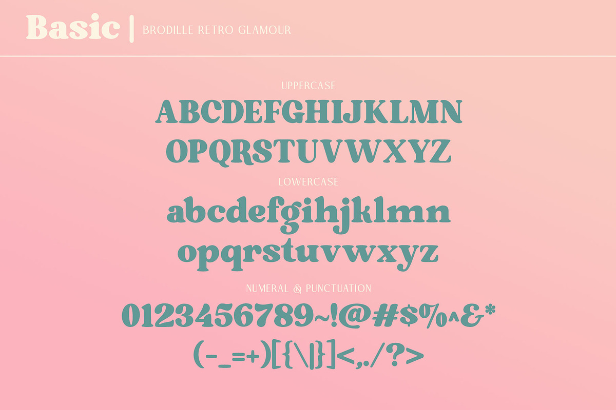 Brodille Typeface, a Font by alit design (Photo 4 of 15)