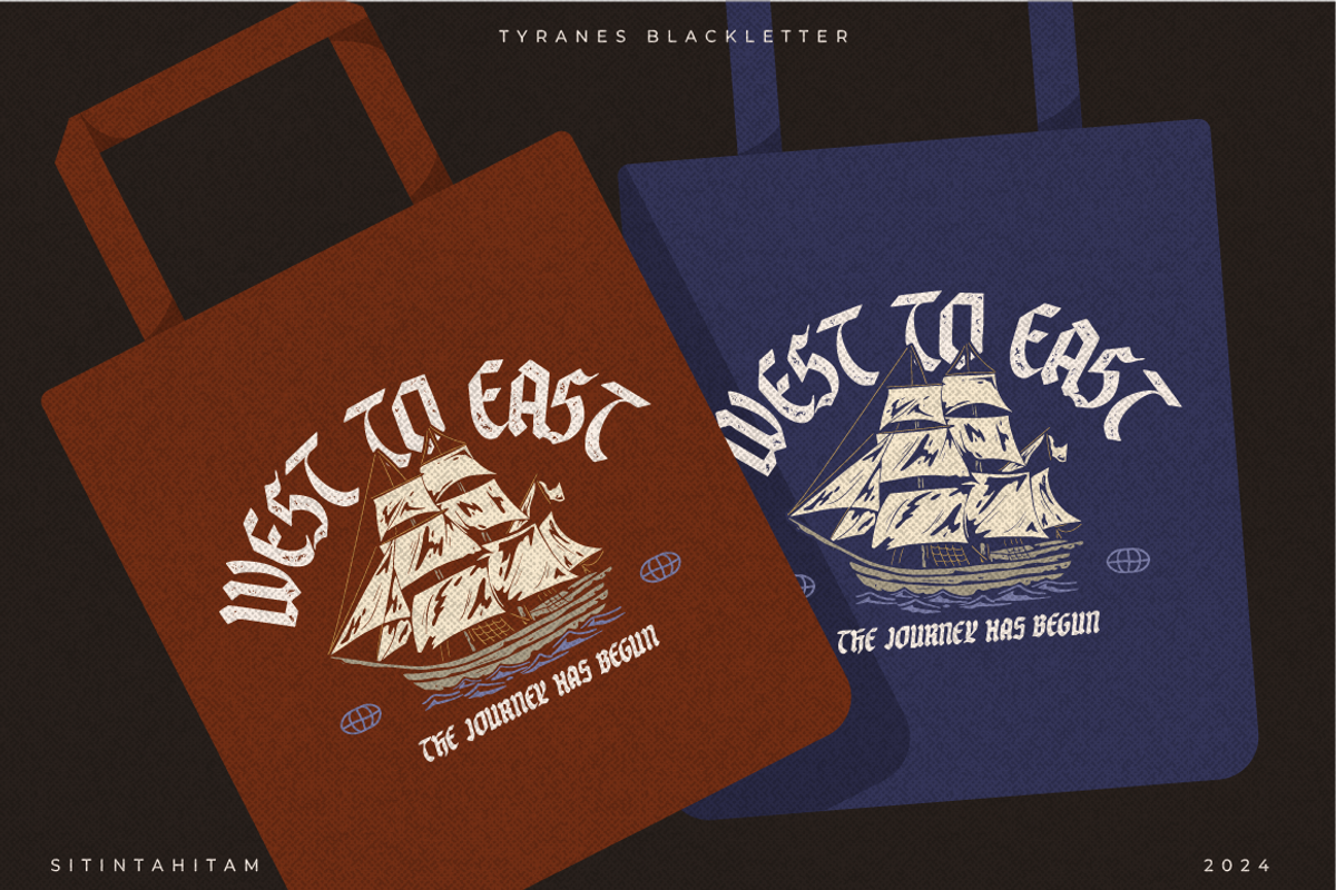 STH Tyranes + Extras, a Blackletter Font by Sitintahitam (Photo 9 of 11)