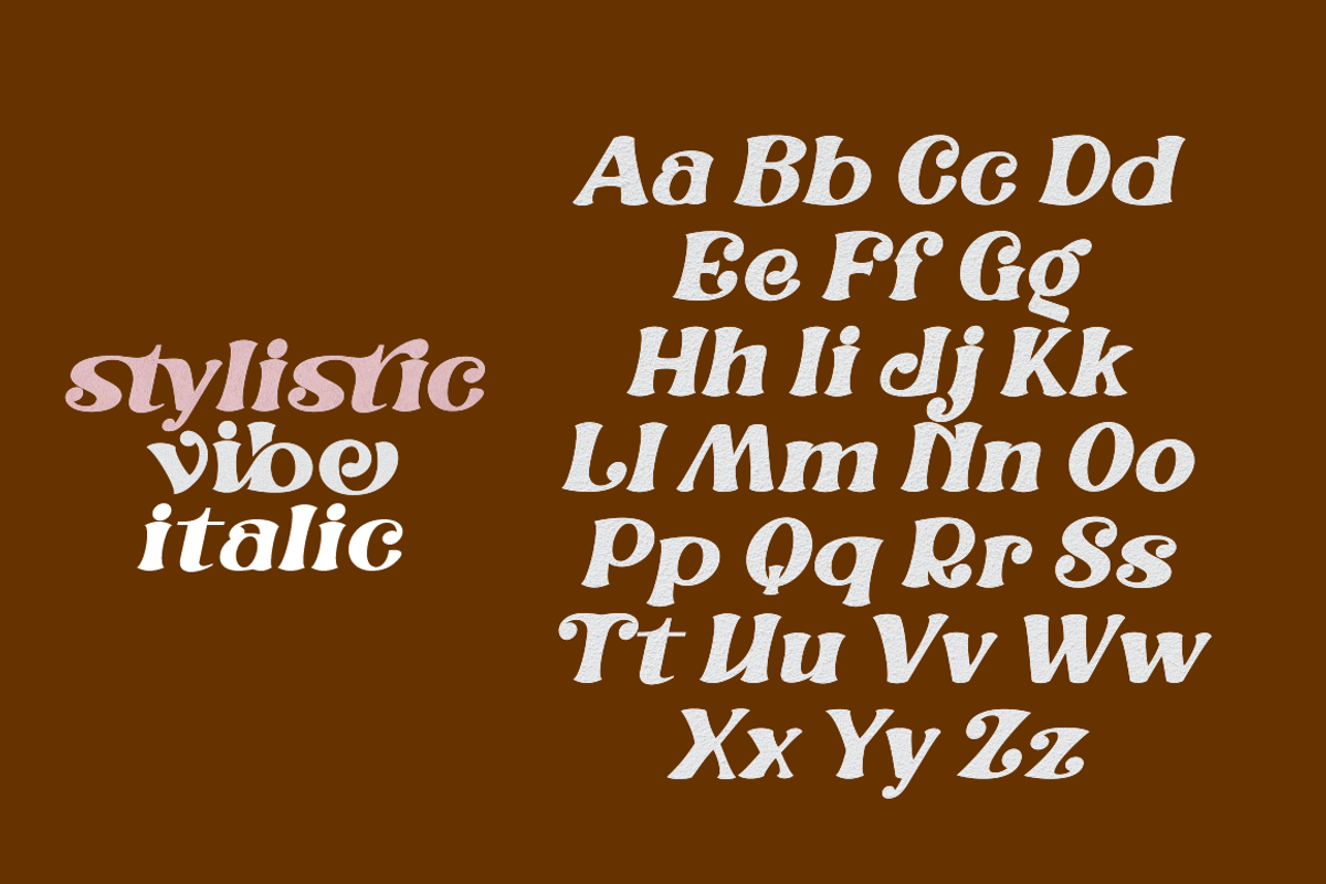 Stylistic Vibe, a Sans Serif Font by Joko Setiono (Photo 19 of 21)