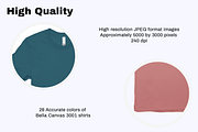 Bella Canvas 3001 Mockups Bundle, a Shirt Mockup by creativsupply (Thumbnail 2 of 5)