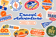 Travel and Adventure Stamps, an Object Graphic by Neodivisu (Thumbnail 1 of 10)