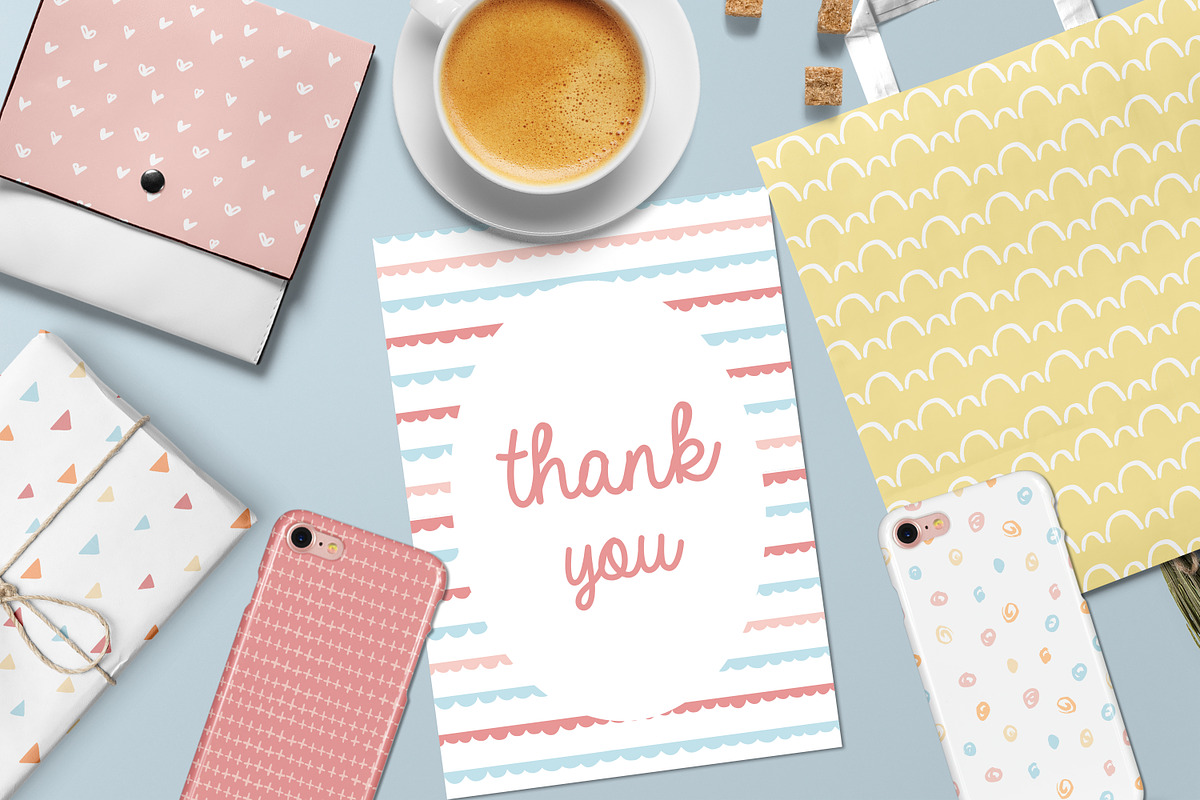 Colorful funny seamless patterns, a Pattern Graphic by Cozy pattern shop (Photo 7 of 7)