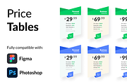 Mini Pricing Tables, an UI Kit Template by Ecolor Studio (Thumbnail 1 of 2)