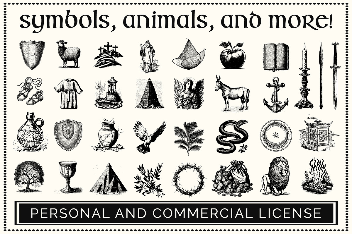 Christian Illustration Vector Pack, a Solid Icon by Vincit Design Co. (Photo 2 of 6)