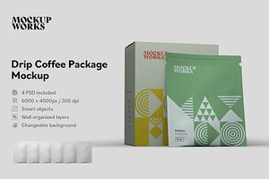 Drip Coffee Package Mockup