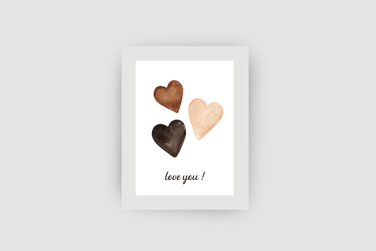 Watercolor heart cliparts & patterns, an Object Graphic by Naty Art (Photo 19 of 24)