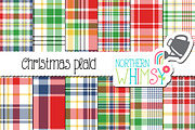 Christmas Plaid Seamless Patterns, a Pattern Graphic by Northern Whimsy Design (Thumbnail 1 of 3)