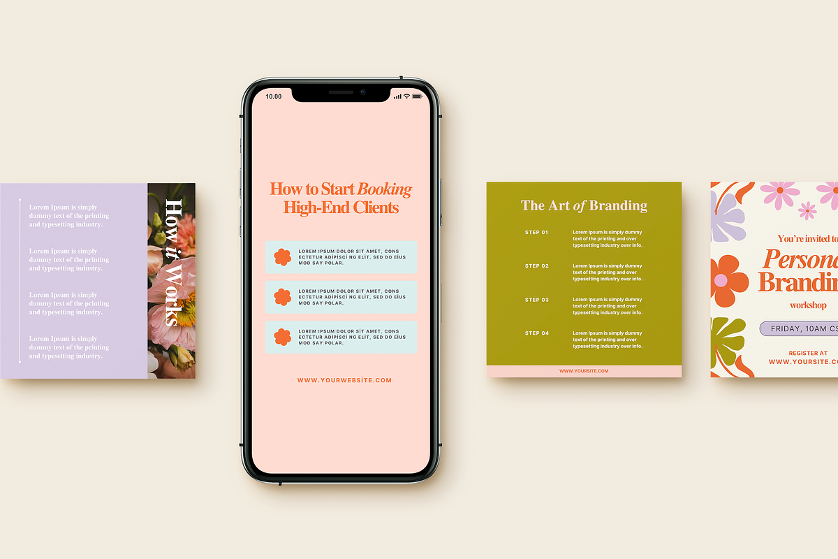 Colorful Social Media Templates, a Social Media Template by Brand & Bloom (Photo 7 of 12)