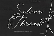 Silver Thread Textured Script Font, a Script Font by AnMark (Thumbnail 1 of 10)