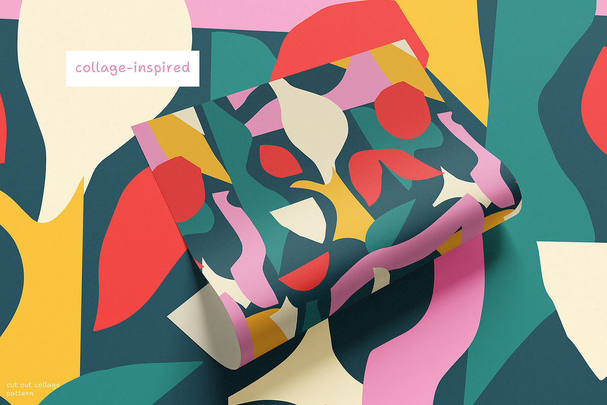 Cut-Out Collage Seamless Pattern, a Pattern Graphic by iliveinoctober (Photo 4 of 11)