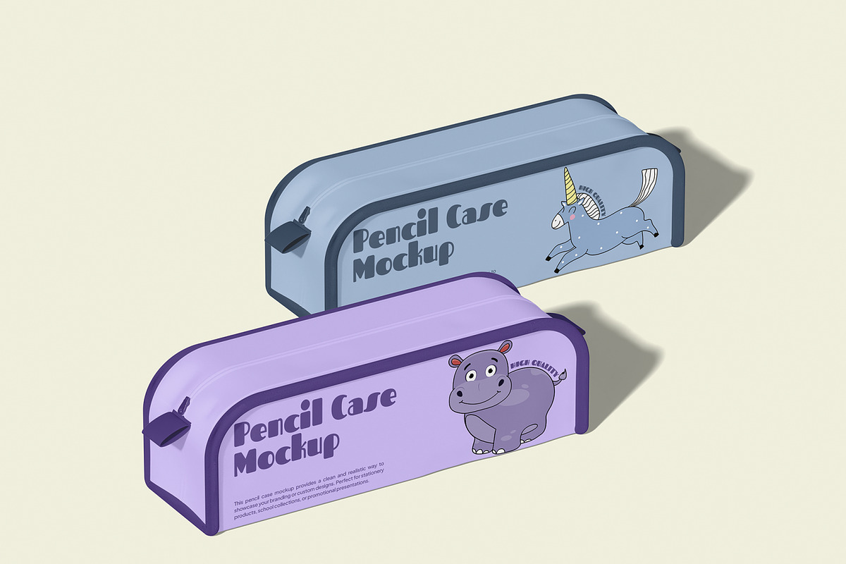 Pencil Case Mockup, a Packaging Mockup by Unerispace (Photo 2 of 5)