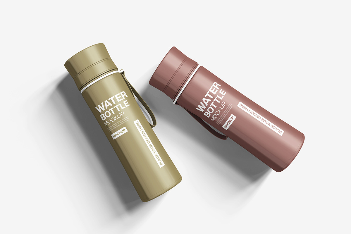 Water Bottle Mockup, a Cups & Container Mockup by Indah (Photo 6 of 6)