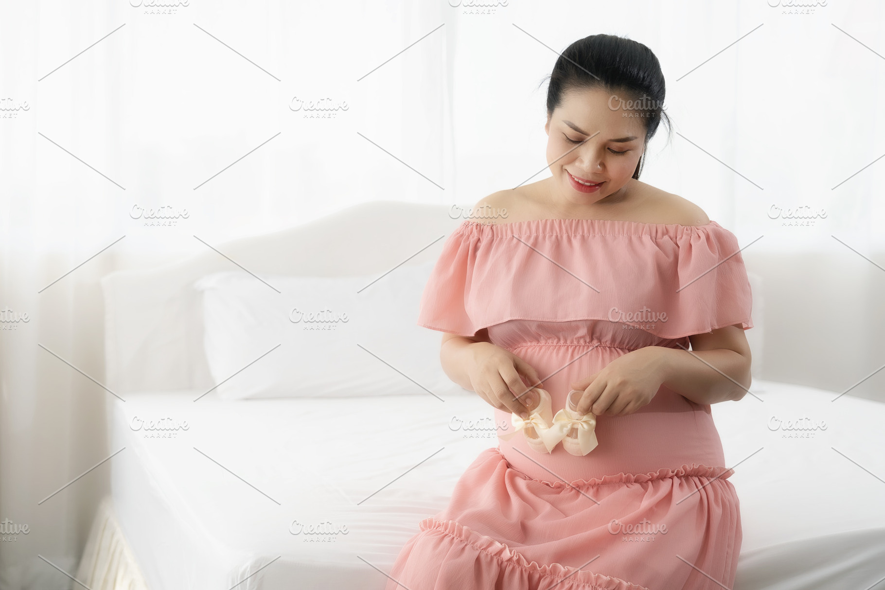 Asian pregnant women featuring asian, female, and pregnant, a Person Photo by Guitarfoto Studio